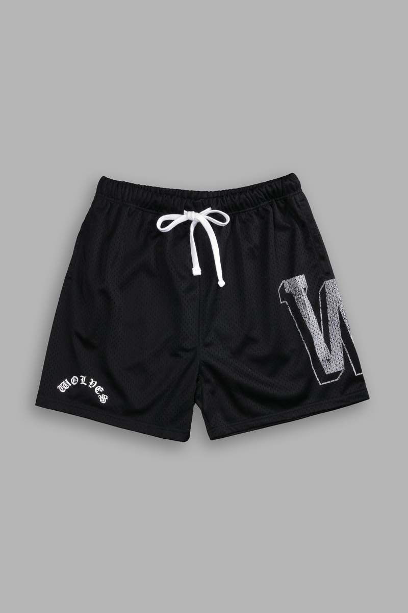 Black Darc Sport Our Stamp Mesh Shorts | 8146390-HT