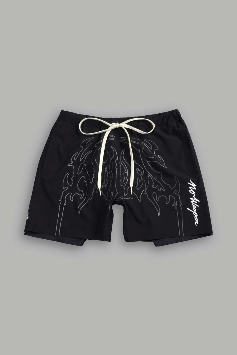 Black Darc Sport Passion Compression Shorts | 4012968-CQ
