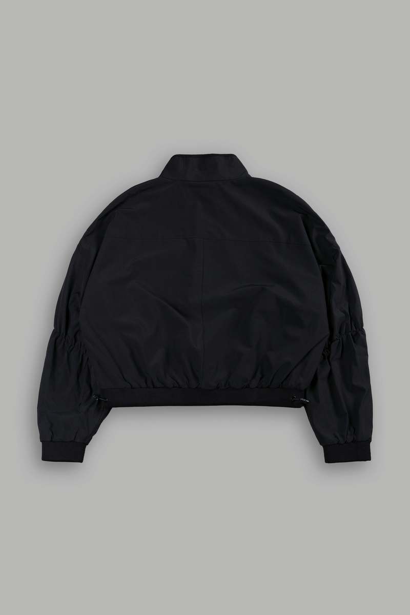 Black Darc Sport Roses While We're Here Cropped Zip Mockneck Sweater | 8134572-VP