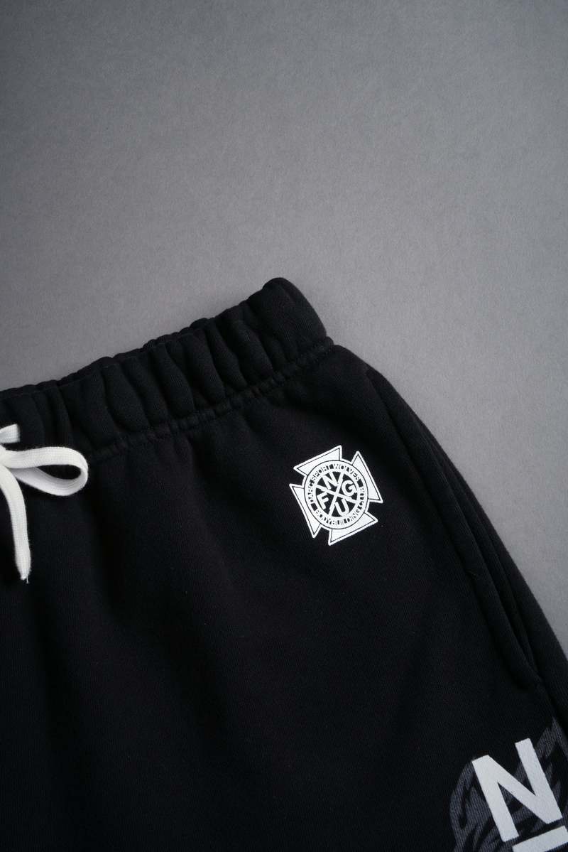 Black Darc Sport Way Of The Wolf Post Lounge Sweat Shorts | 9673815-WV