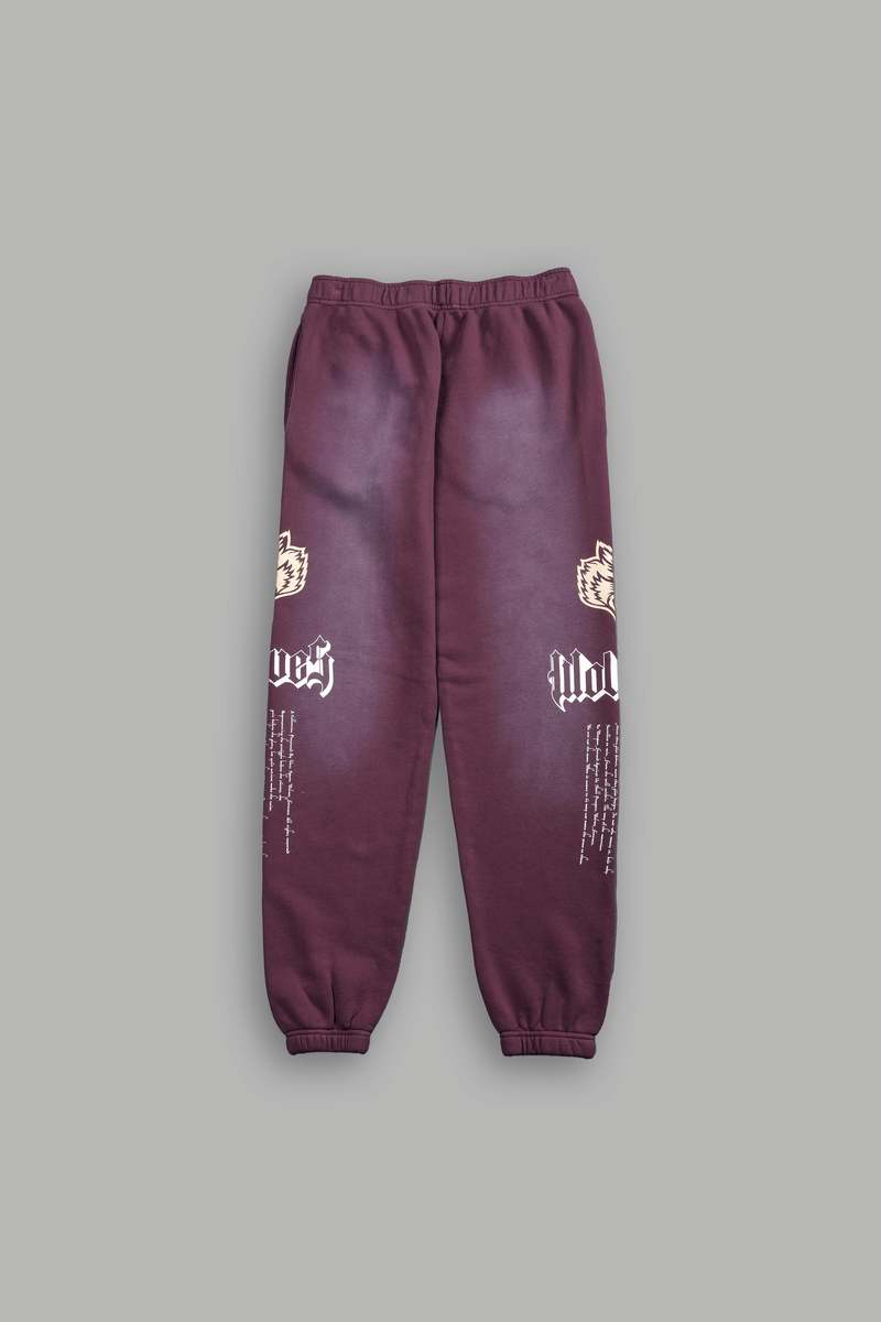 Cherry Wine Tonal Sun Fade Darc Sport Our Passion She Post Lounge Sweats | 2194503-LD