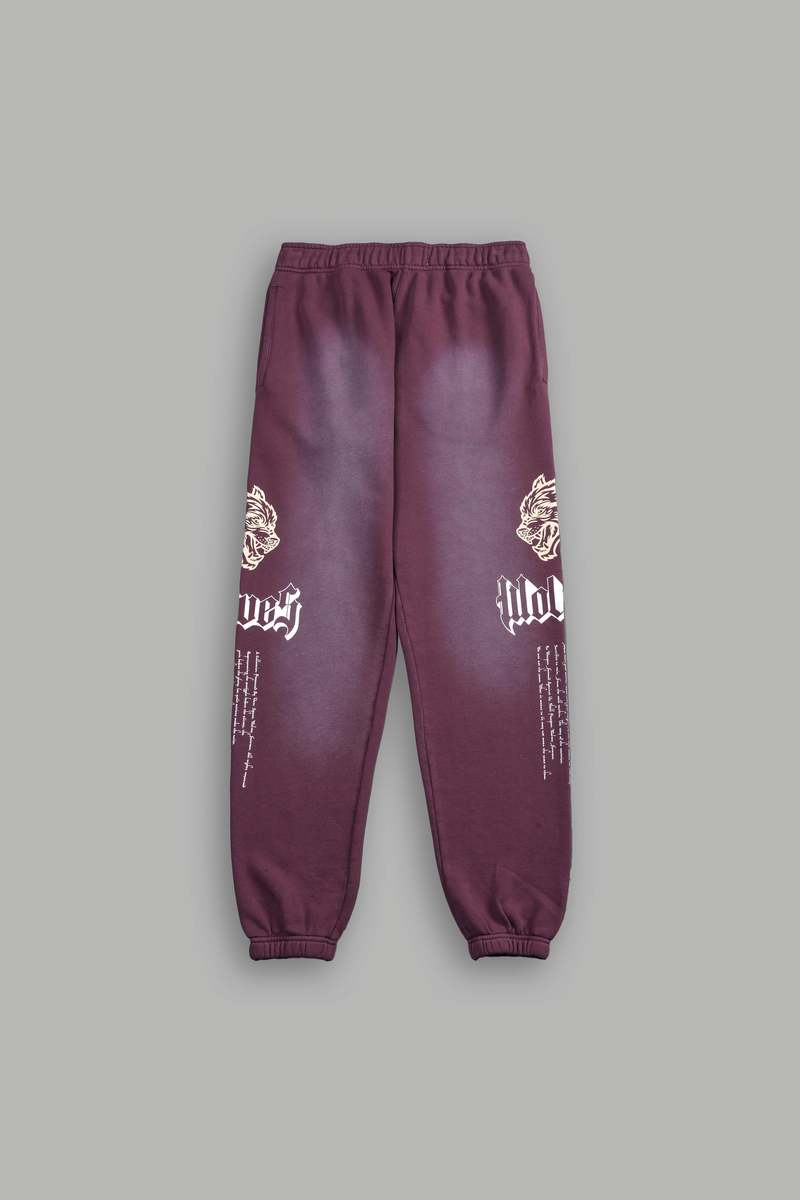 Cherry Wine Tonal Sun Fade Darc Sport Our Passion She Post Lounge Sweats | 2194503-LD