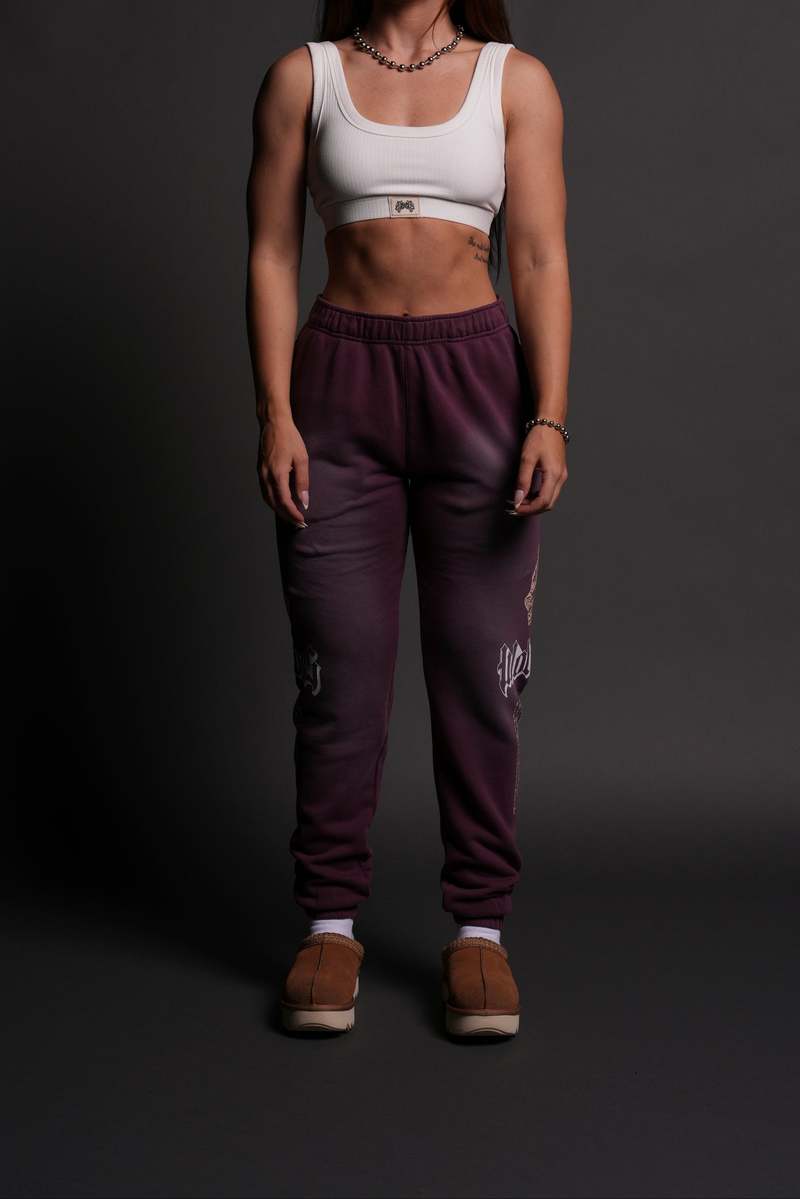 Cherry Wine Tonal Sun Fade Darc Sport Our Passion She Post Lounge Sweats | 2194503-LD