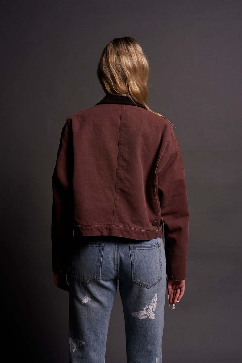 Norse Brown Darc Sport Built From Iron Wayland Cropped Jacket | 5630941-CA