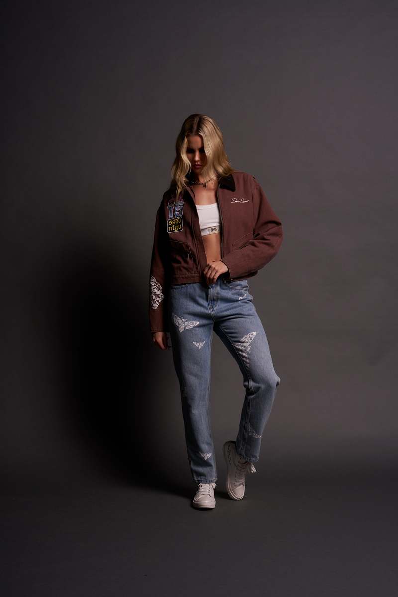 Norse Brown Darc Sport Built From Iron Wayland Cropped Jacket | 5630941-CA