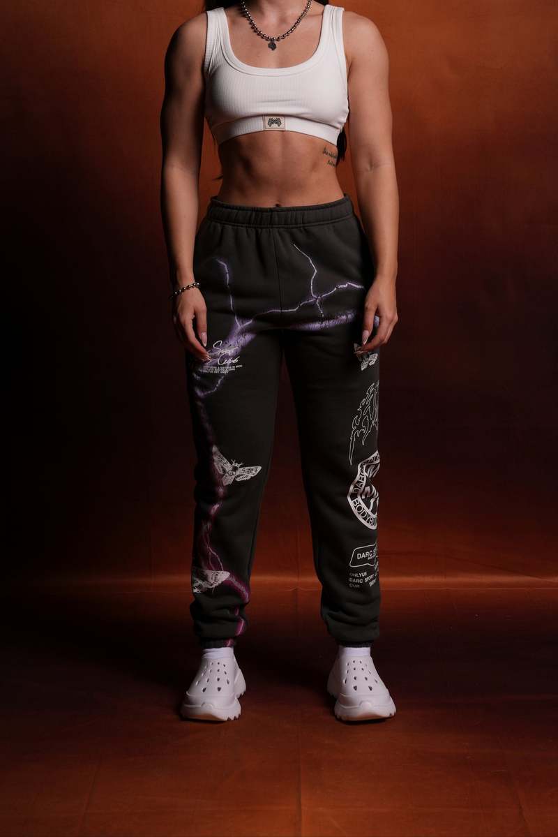 Wolf Gray Darc Sport Charged Up She Post Lounge Sweats | 5328490-PT